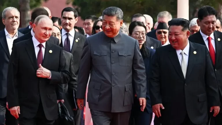الاتحاد الأوروبي لقاء بوتين وشي وكيم تحدٍ مباشر للنظام الدولي