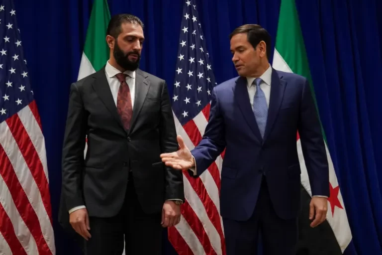 الشرع يلتقي روبيو ويأمل باتفاق أمني مع إسرائيل